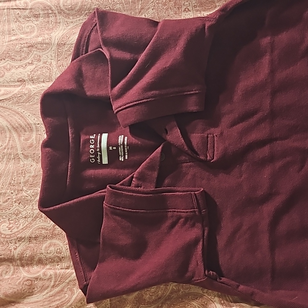 George, polo burgundy M8